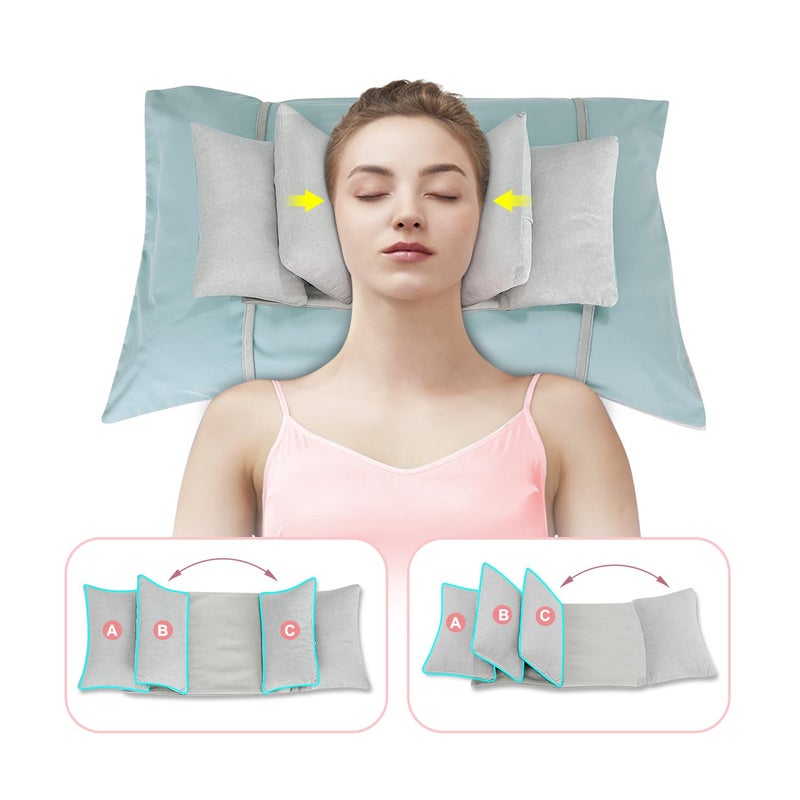 Mistuki Anti Aging Pillow Beauty Anti Wrinkle for Face Sleeping Neck Stabilizer Back Sleep Trainer Post Face Surgery for Women Wrinkle Prevention Pillow Head Support Positioning Neck Upright Training - Image 1